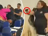 Shocking moment college student pointed gun at classmate inside packed classroom