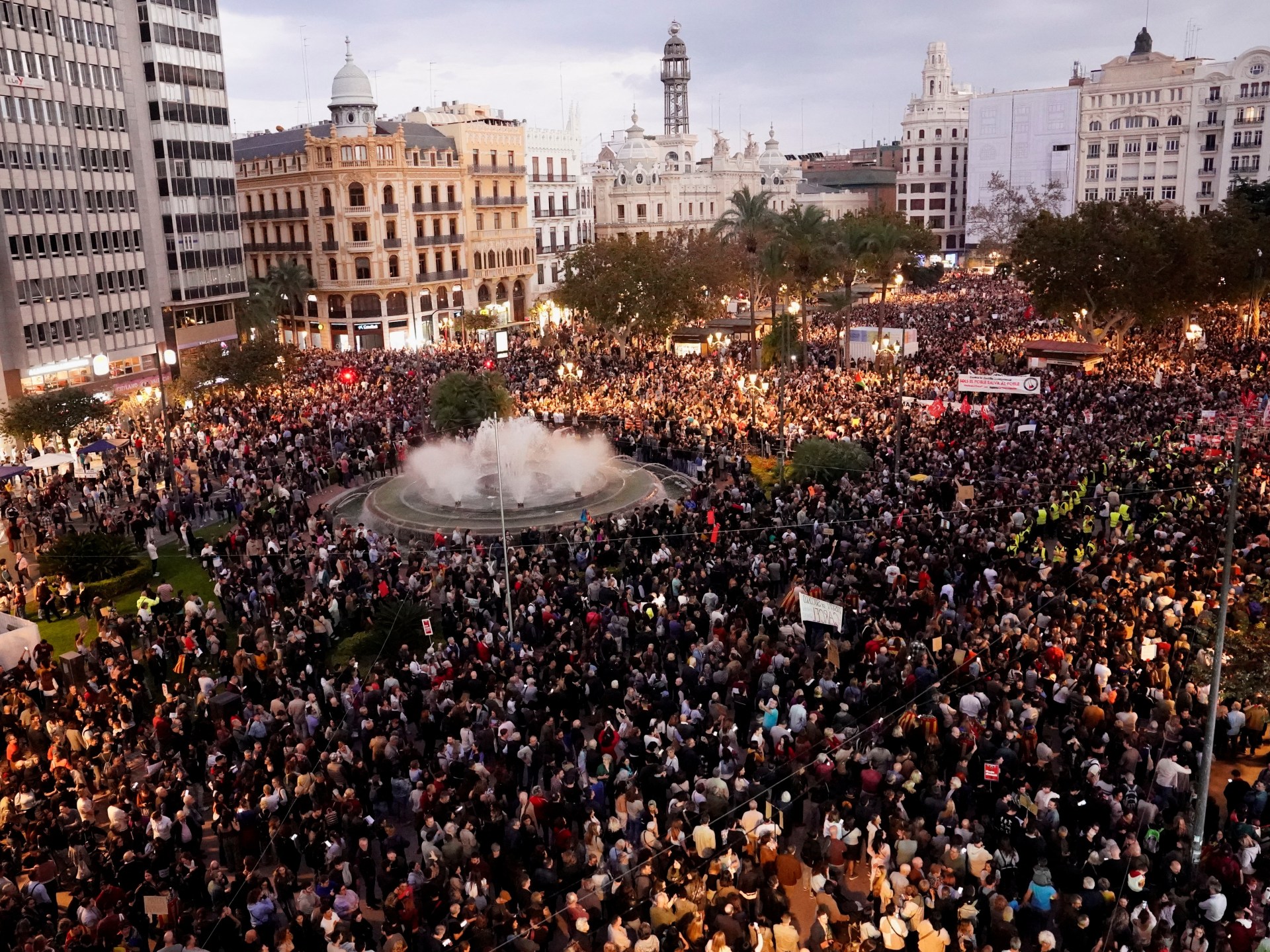 Thousands protest in Spain’s Valencia over handling of deadly floods