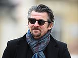 Joey Barton arrives at court accused of sharing offensive messages about TV star Jeremy Vine and football pundit Lucy Ward