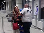 Moment Ryanair passenger SOBS after being stopped from boarding plane because her ‘hand luggage was too large’