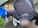Moment ‘nightmare’ neighbour brandishes knife outside flat as terrified resident begs council to move her from crime-ridden estate