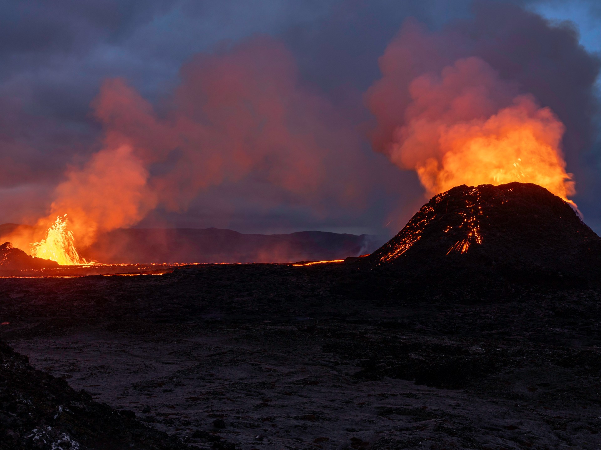 Twelfth volcanic eruption in four years felt in Iceland near capital