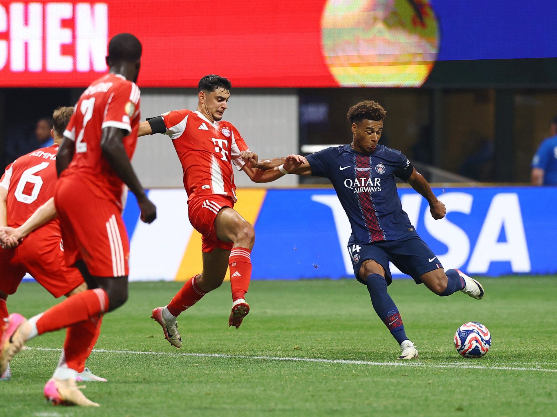 Nine-man PSG into Club World Cup semis with wild 2-0 win over Bayern Munich