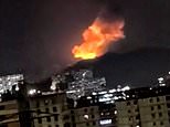 Explosions heard in Venezuela as thick columns of smoke spark speculation that US has carried out airstrikes