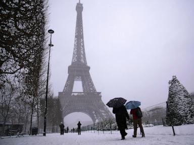 Snow and ice ground flights, choke highways in parts of Europe