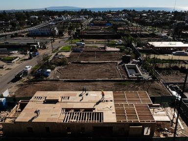 A year after LA wildfires destroyed thousands of homes, fewer than a dozen rebuilt