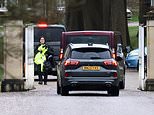 Unmarked police arrive at Windsor Lodge this morning as probe into Andrew continues amid calls for Treason investigation