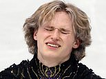 US skating star Ilia Malinin fights back tears after ‘Quad God’ FALLS and misses medal in nightmare Winter Olympic collapse