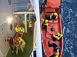 Dramatic footage shows CalMac crew on new vessel rescuing man from stormy waters off Moroccan coast