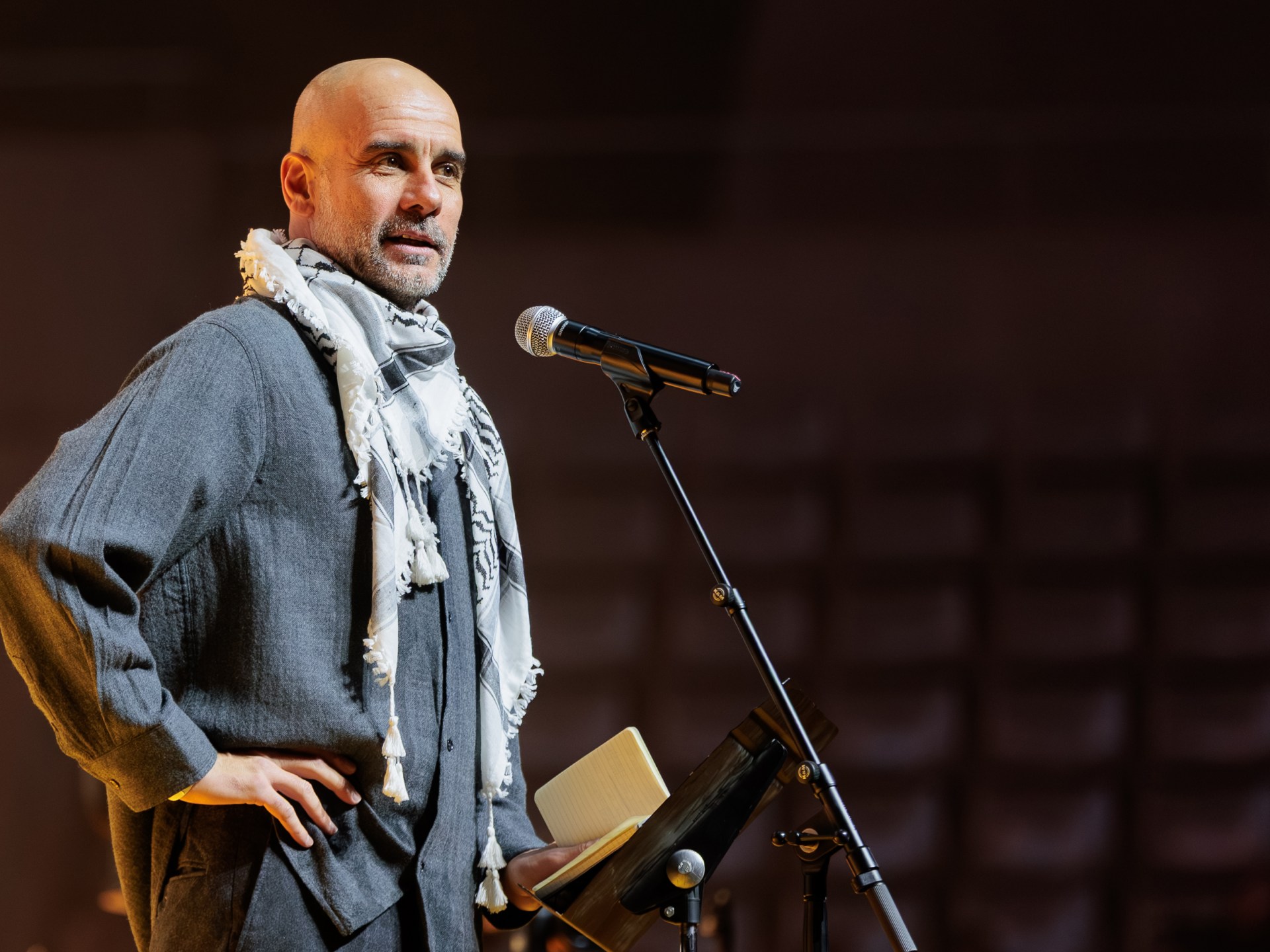 Man City’s Guardiola says he will continue to stand up for Palestine