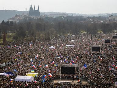 Tens of thousands of protesters rally in Prague against new government of Czech prime minister Babiš