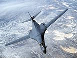 The US bombers heading to the UK for ‘the big one’: RAF Fairford awaits arrival of fleet of B1 aircraft from Texas base that can carry 34 tonnes of ordnance on every mission