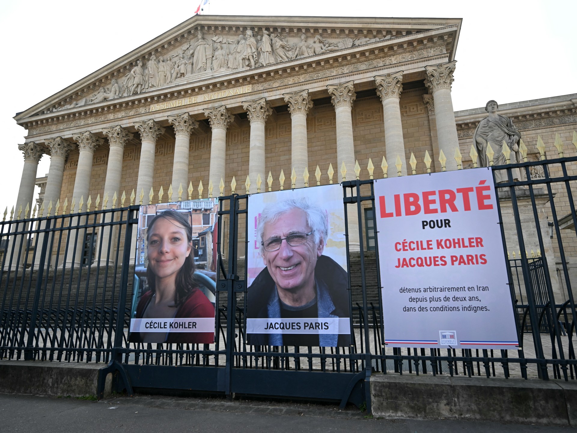 French nationals return home following Iran prison release