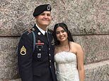 Wife of US Army sergeant who came to US as a BABY released by ICE after being detained at military base