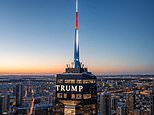 Trump teases design for 50-story skyscraper presidential library complete with Air Force One INSIDE: ‘Coming soon’