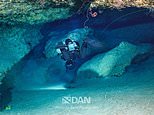 First images from inside Maldives death cave: Rescue team release photographs showing where five Italian divers lost their lives