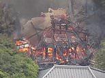Temple that has housed Japan’s ‘eternal flame’ for 1,200 years is destroyed by fire
