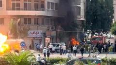 Explosions injure 18 in Damascus during Macron’s visit