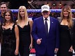 Beaming Ivanka Trump shares family photos from behind the scenes of president’s UFC birthday extravaganza at the White House
