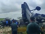 Five air force crew die as military plane crashes while trying to land at air base in India