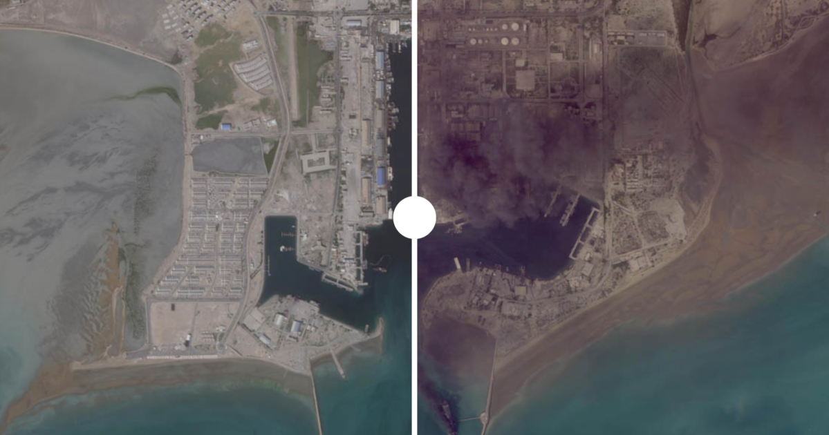 Satellite images show destruction of the US-Israel war on Iran