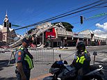 At least 32 dead after huge magnitude 7.8 earthquake strikes the Philippines as buildings collapse and tsunami threat sends locals racing to higher ground