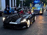 ‘Best day of his career!’: Met Police officer drives off in limited edition Ferrari worth £3.7MILLION after it was seized in London