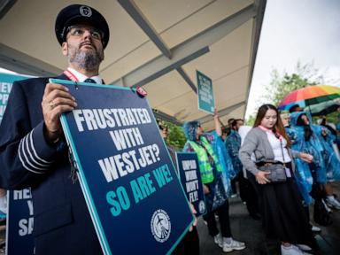 Flight attendants at Canada’s WestJet go on strike in dispute over pay
