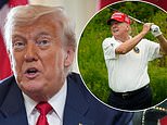 Donald Trump wins golf tournament with barely-believable score at his own course… after ‘disrespectful’ faux pas in front of US troops