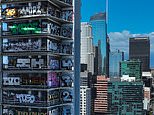She let criminals run riot over $1bn skyscraper development for YEARS. Now LA’s mayor has the audacity to hail the clean-up of city’s infamous ‘graffiti towers’