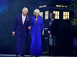 King Charles and Queen Camilla arrive at the Commonwealth Games in a TARDIS