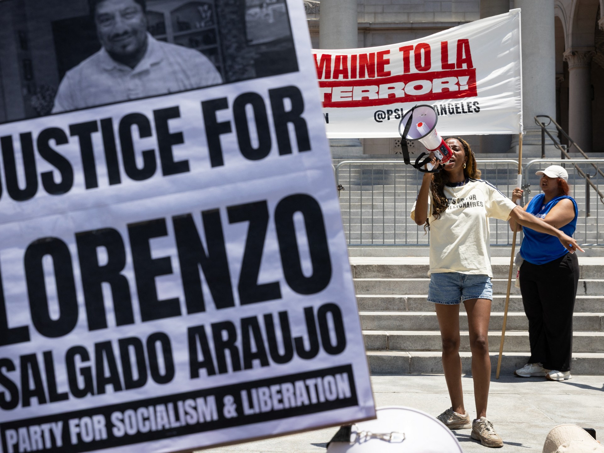 Protests continue in Houston over ICE killing of Lorenzo Salgado Araujo